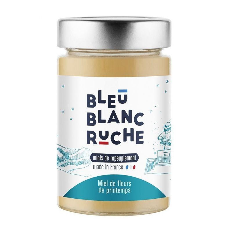 Miel de Fleurs de Printemps (Made in France) - 250g - Bleu Blanc Ruche