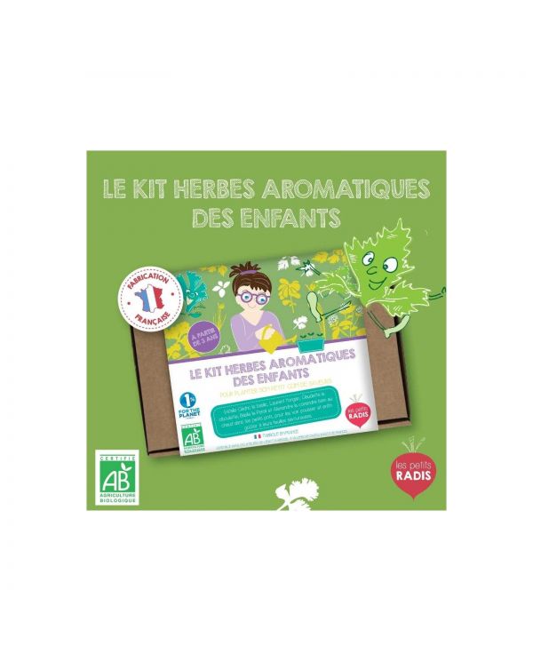 Kit herbes aromatiques bio des enfants - Jardinage - Les petits Radis