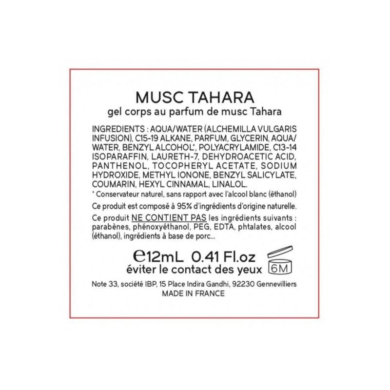 Musc Tahara (Musc Blanc) - Hygiène Intime - 12ml  - Note33