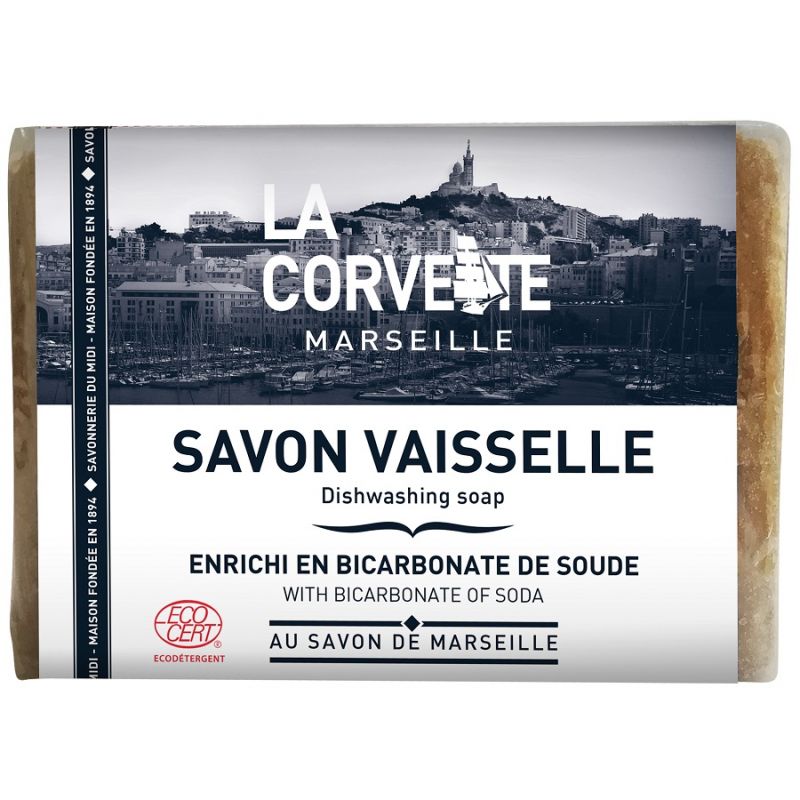Savon Solide Vaisselle au Savon de Marseille - 200g - La Corvette