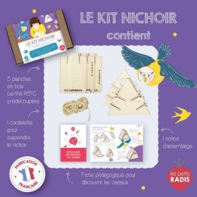 Kit Nichoir - Oiseaux dans le jardin - Les petits Radis