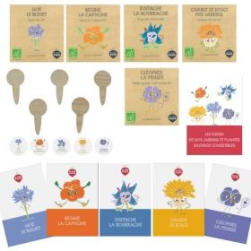 Kit de Fleurs Bio Comestibles pour enfants - Les petits Radis