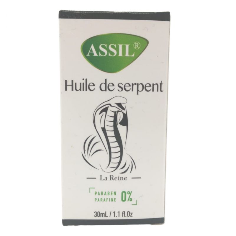 Huile de Serpent (Snake Oil - Cobra) pour cheveux - 30 ml - 100% Naturelle - ASSIL
