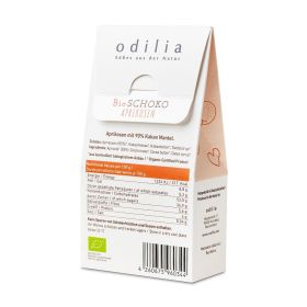Abricots Bio enrobées de Cacao 90% et Sirop de datte - 100g - odilia