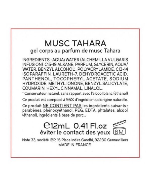Musc Tahara Intime Abricot (Délice Interdit) - 12ml - Note33