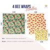 4 Bee Wraps – Emballages zéro déchet – Anotherway