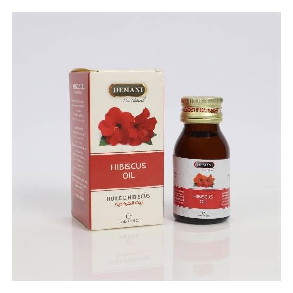 Huile d'Hibiscus (Bissap Oil - Karkadé) - 30 ml - 100% Naturelle - Hemani