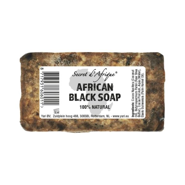 Savon Noir Africain du Ghana (African Black Soap) - 100% Naturel - 250g - Secret d'Afrique