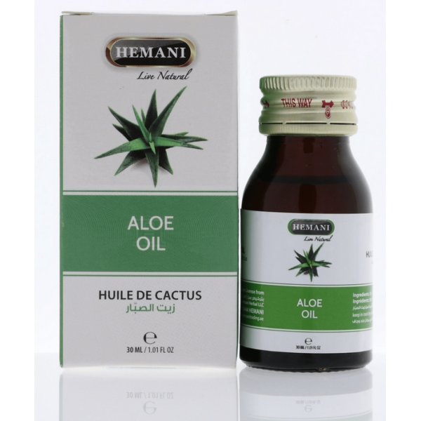 Huile d'Aloe Vera (Cactus - Sabbar Oil) - 30 ml - 100% Naturelle - Hemani