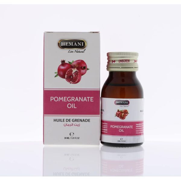 Huile de Grenade (Pomegranate Oil) - Riche en Oméga-5 & Antioxydant - 30 ml - 100% Naturelle - Hemani