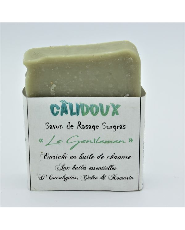 Savon Surgras Bio de Rasage "LE GENTLEMEN" - 100g - Câlidoux Calidoux Aroma Cosmétiques - 1