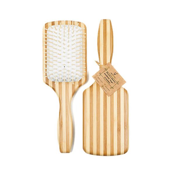 Brosse à cheveux démêlante Large en Bambou - Bouclés, Crépus, Frisés & Ondulés - CAP BAMBOU