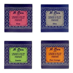 Pack Savon d'Alep Véritable (Olive, Rose de Damas, Laurier, Fleur d'Oranger) - Al Bara Al Bara - 1
