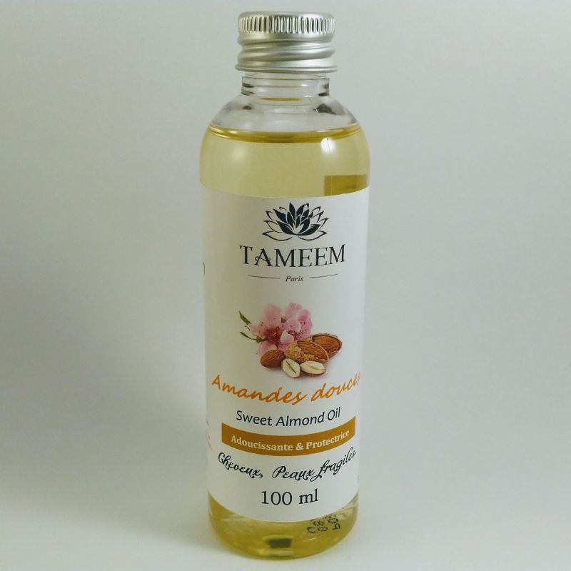 Huile d'Amandes douces (Almond Oil) - 100 ml - 100% Naturelle - Tameem