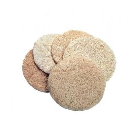 5 disques exfoliants en LOOFAH (luffa) pour le visage